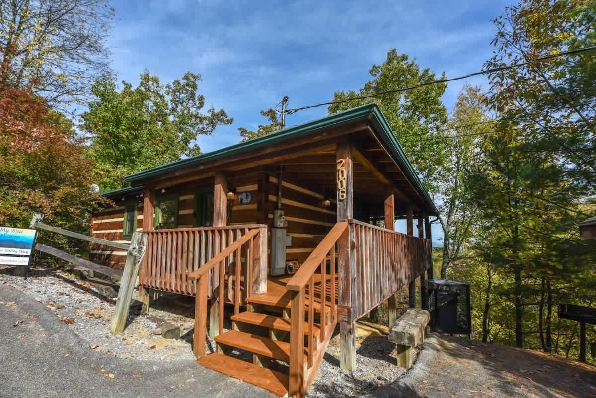 View! Cozy, Private, Fireplace, Hot Tub Log Cabin, Honeymoon! Сивиървил Екстериор снимка