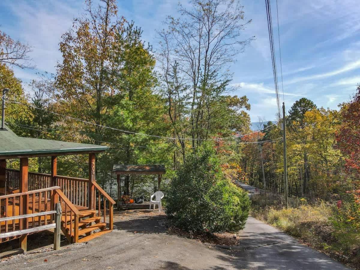 View! Cozy, Private, Fireplace, Hot Tub Log Cabin, Honeymoon! Сивиървил Екстериор снимка