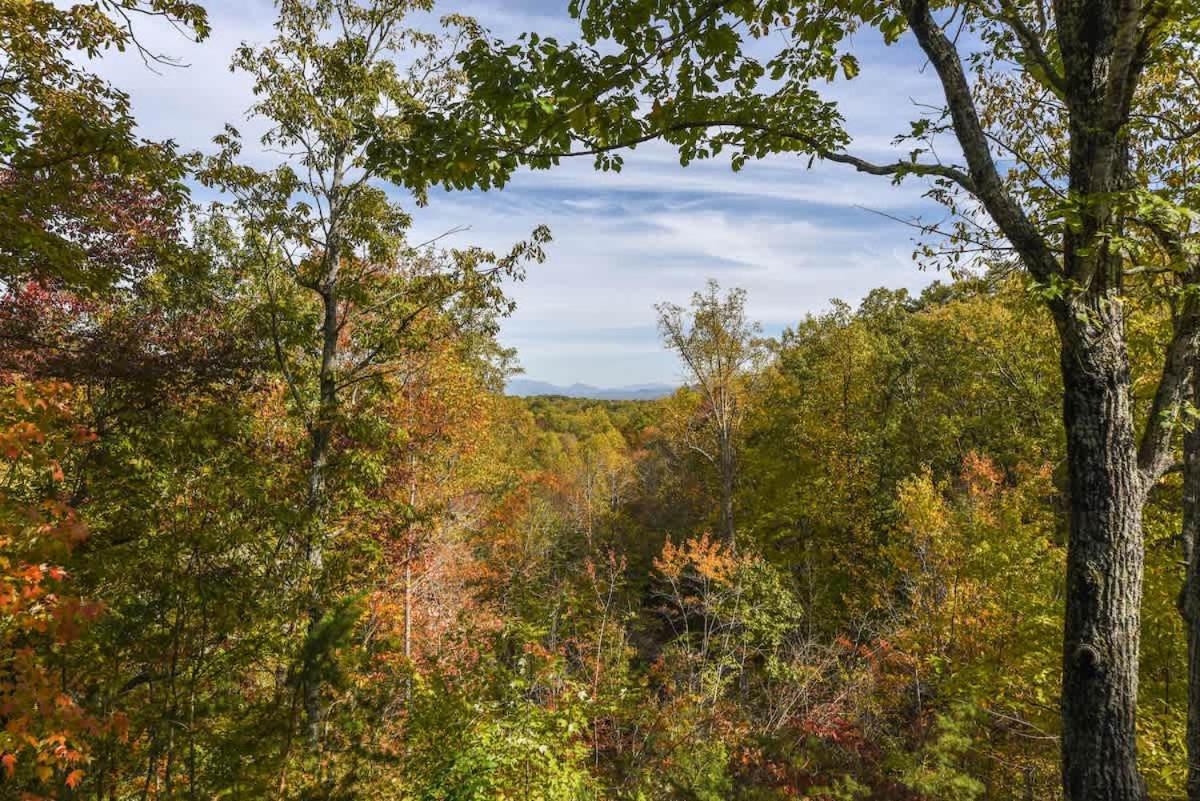 View! Cozy, Private, Fireplace, Hot Tub Log Cabin, Honeymoon! Сивиървил Екстериор снимка